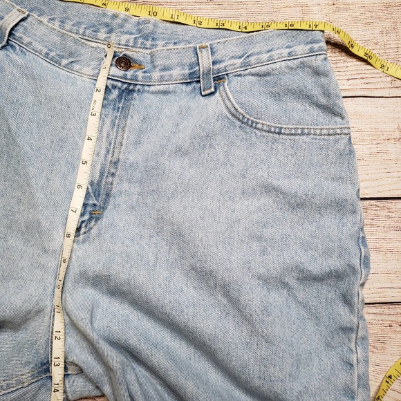 LEE vintage original jeans light wash denim shorts 18W - Picture 5 of 5